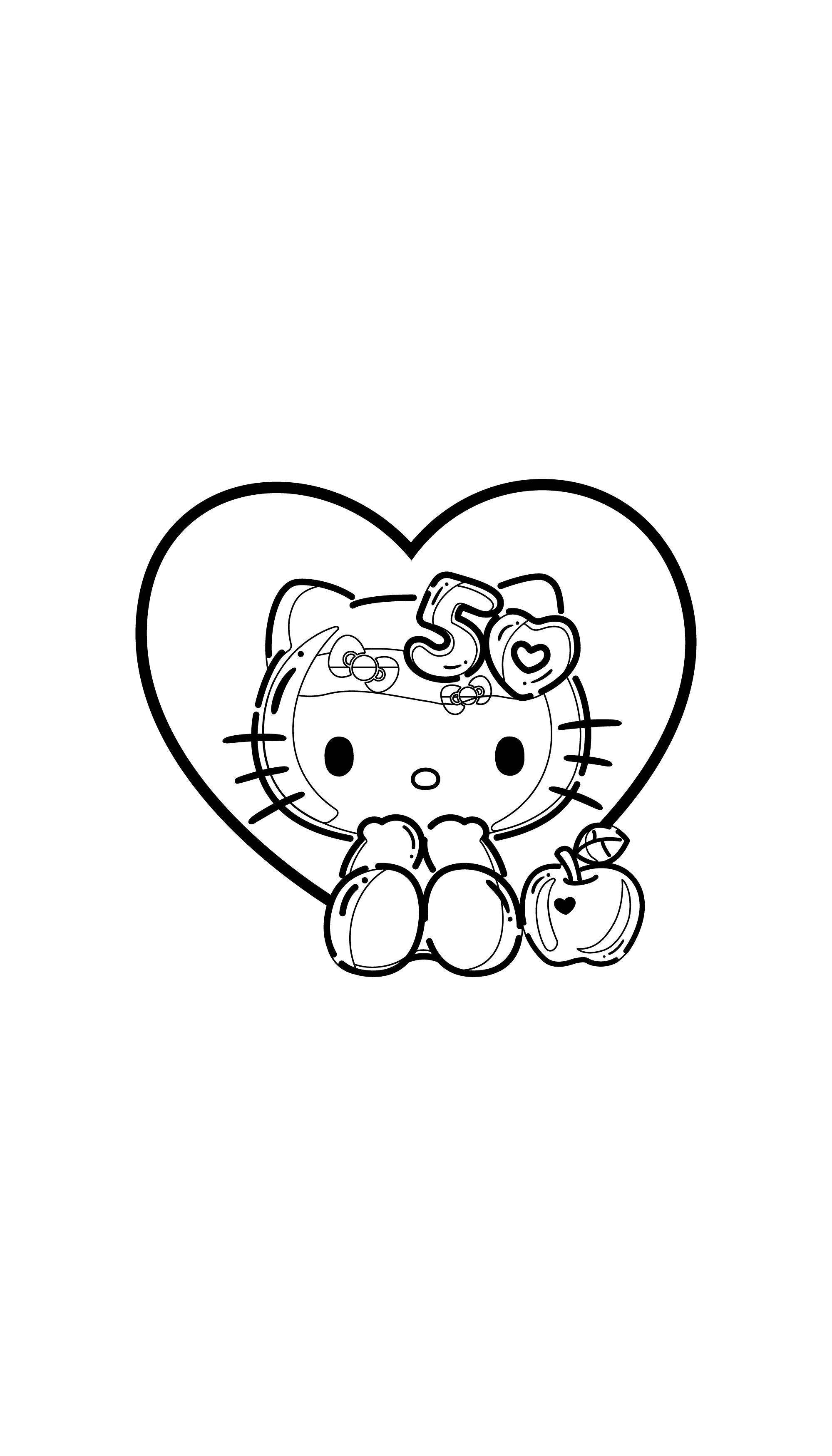 Hello Kitty with Apple