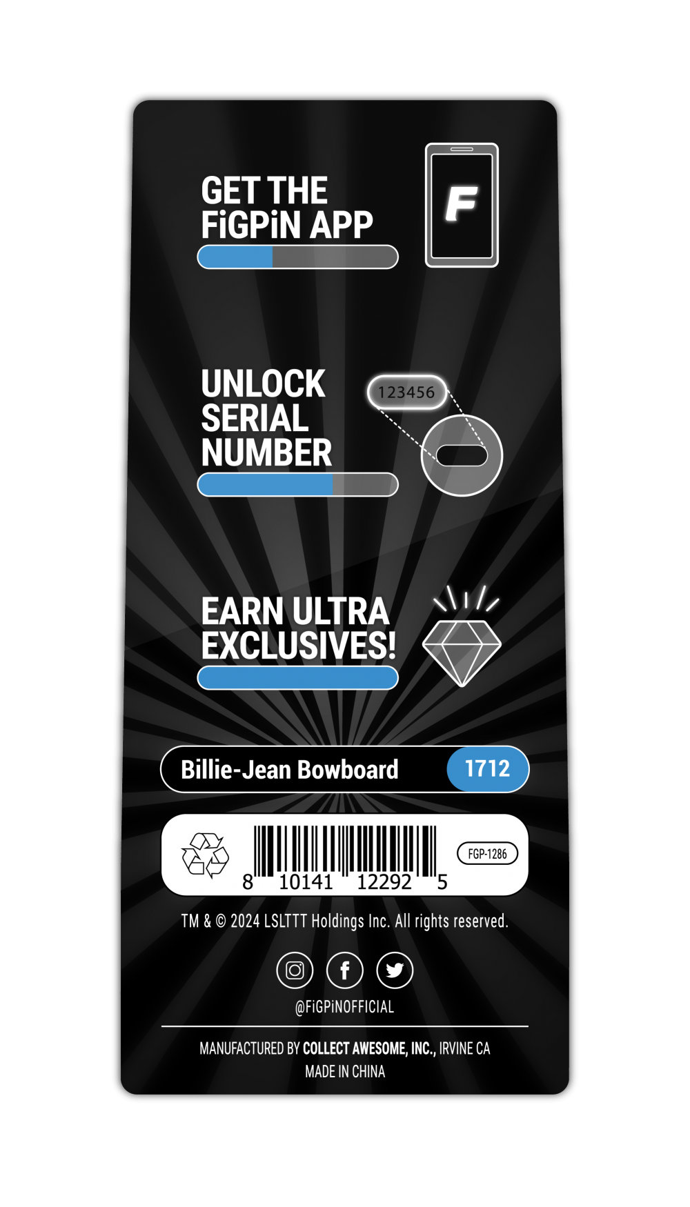 Billie-Jean Bowboard (Glitter)