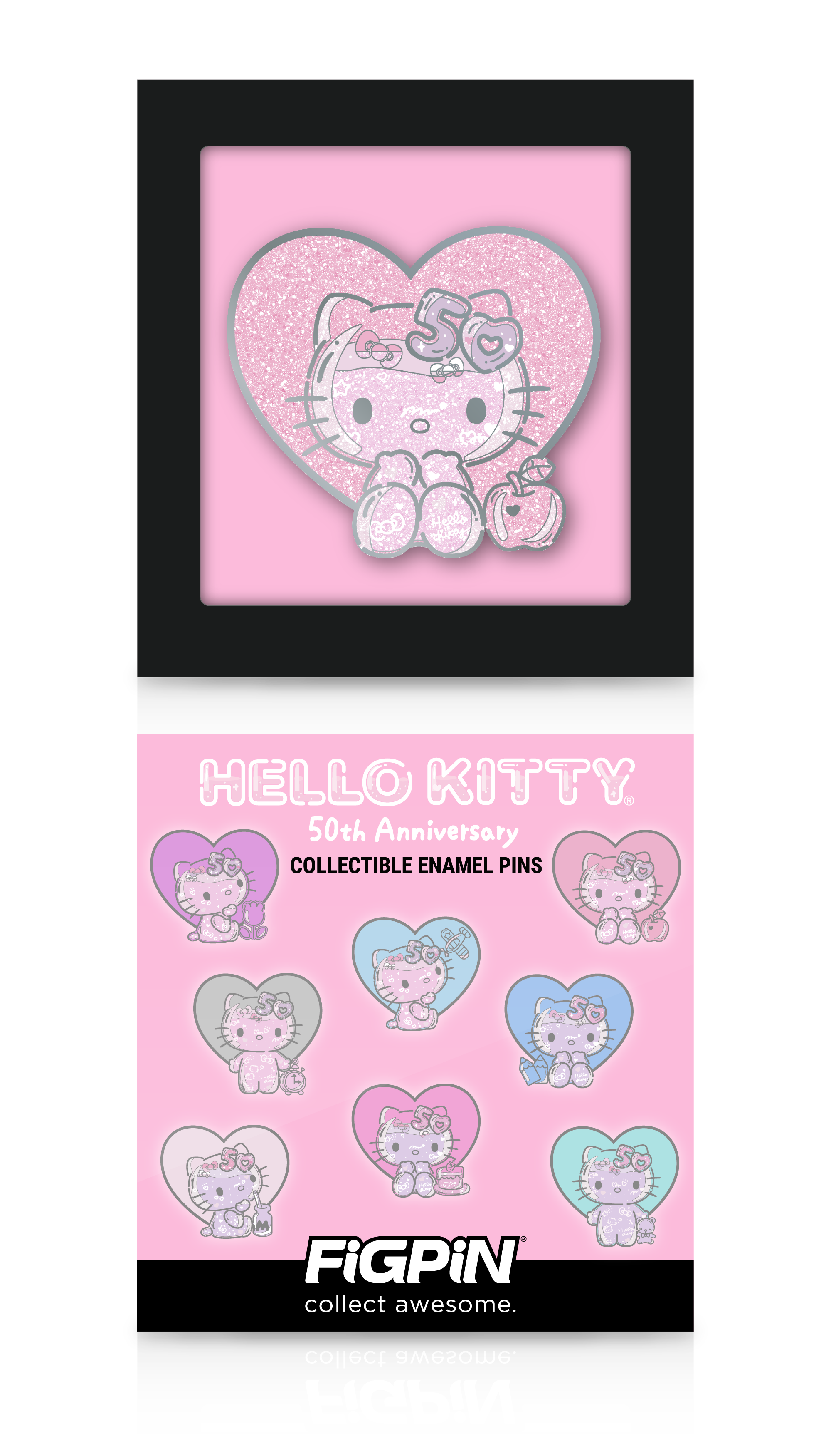 Hello Kitty with Apple (Glitter)