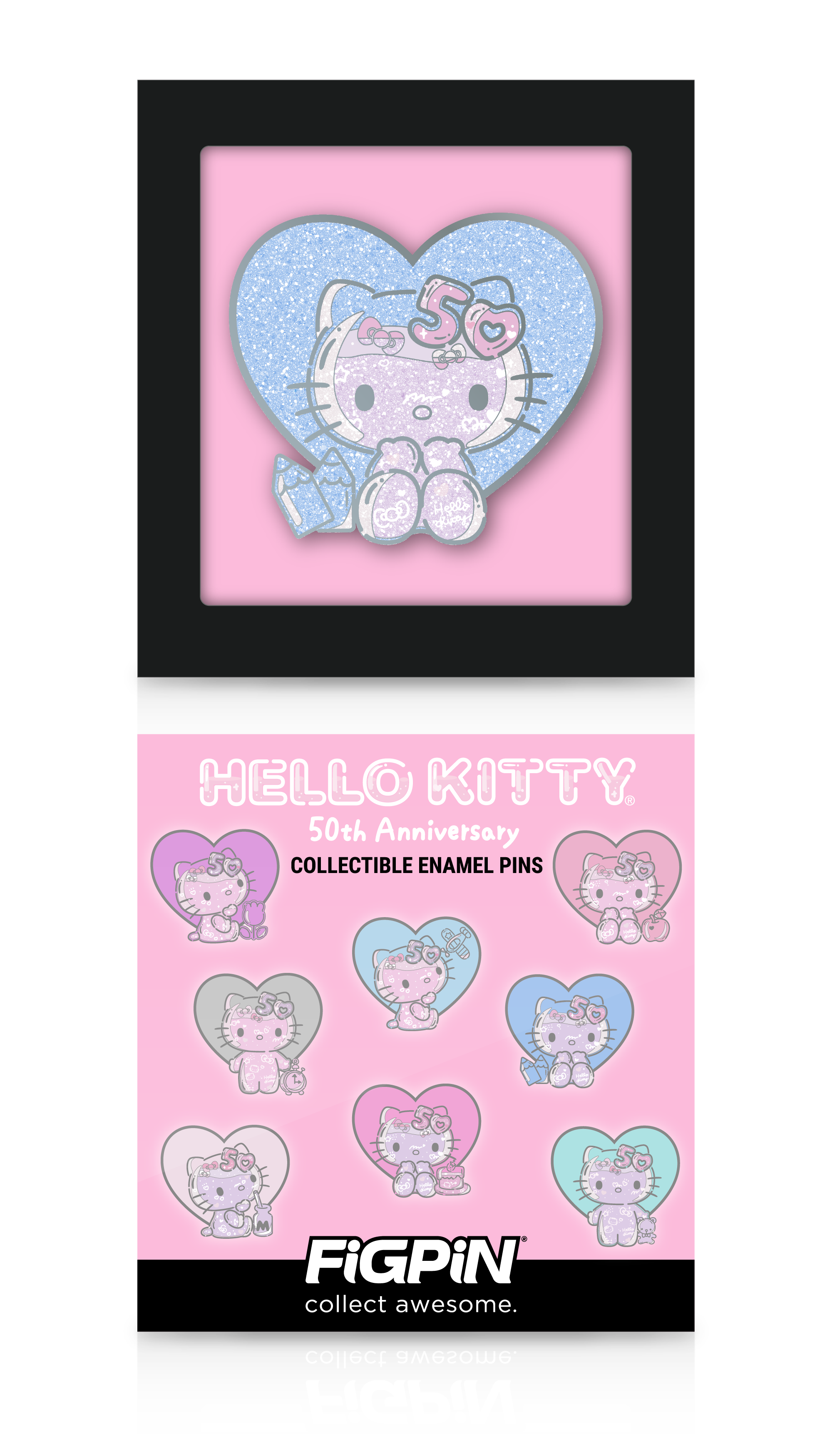 Hello Kitty with Pencil (Glitter)