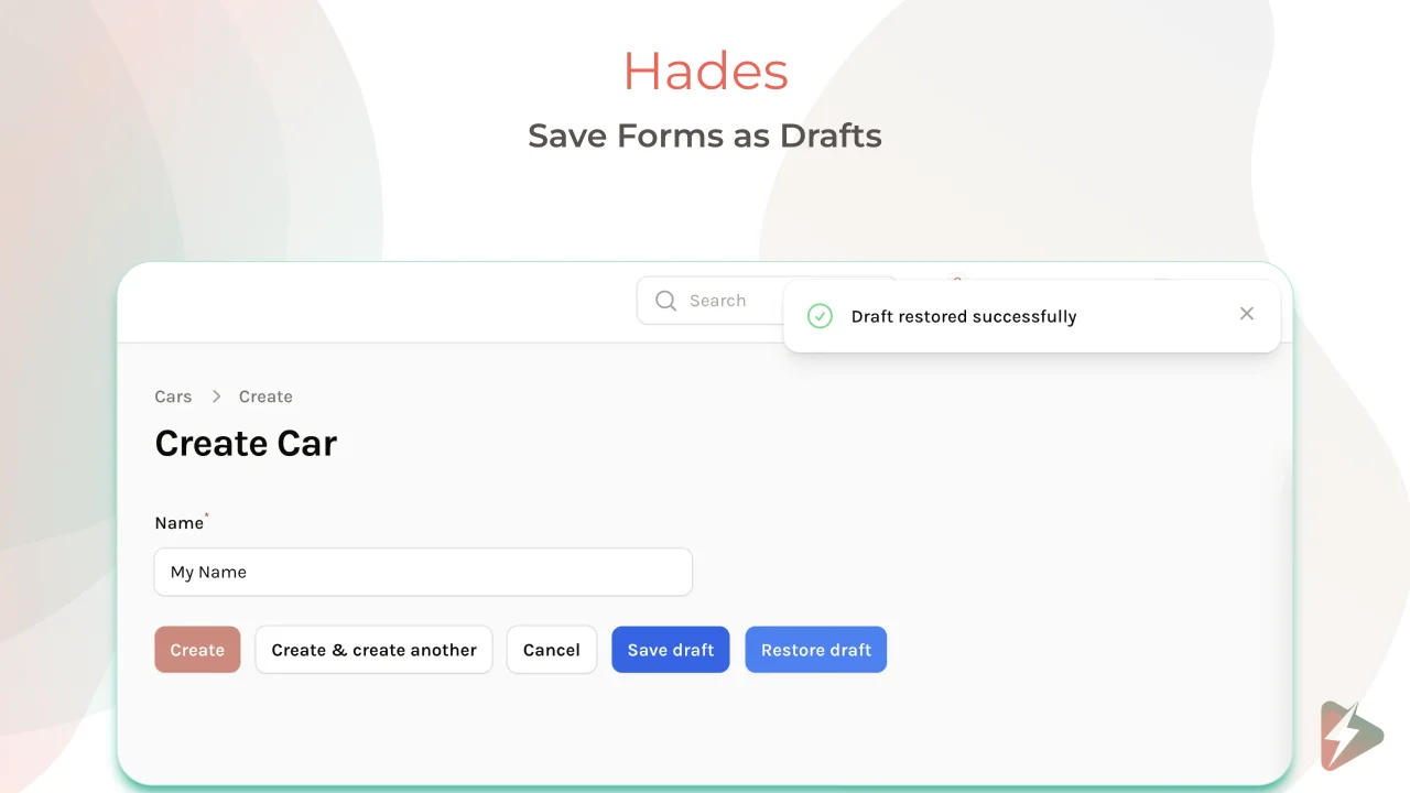 Hades ⚡️ Save forms as a Draft plugin thumbnail