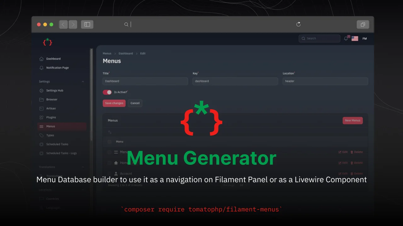 Menu Generator plugin thumbnail