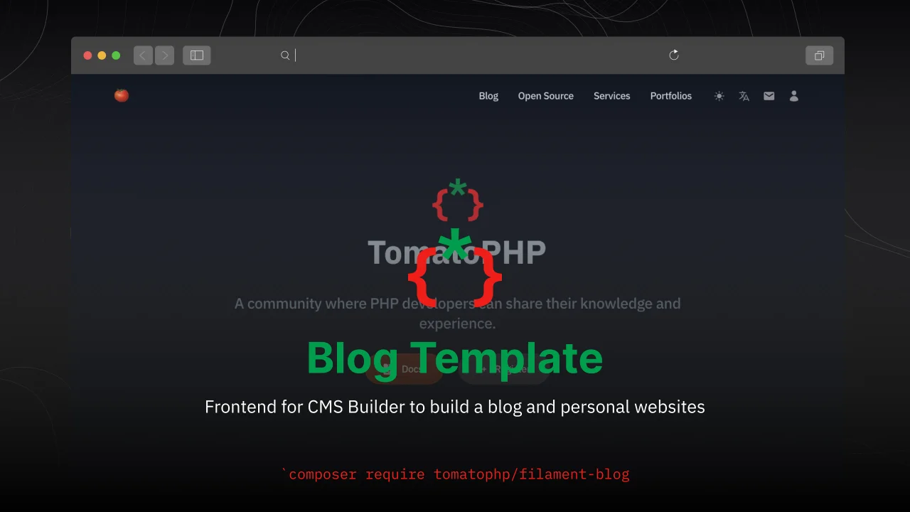 Blog Template plugin screenshot
