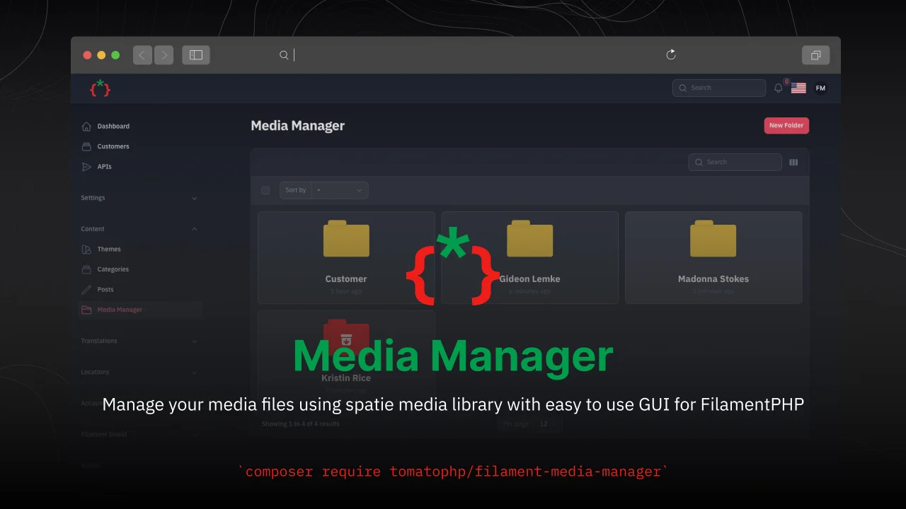 Media Manager plugin screenshot