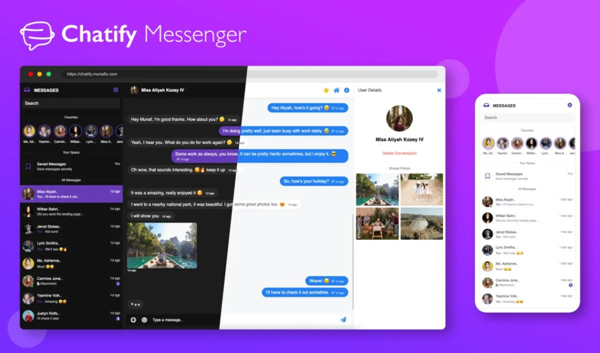 Chatify integration plugin screenshot