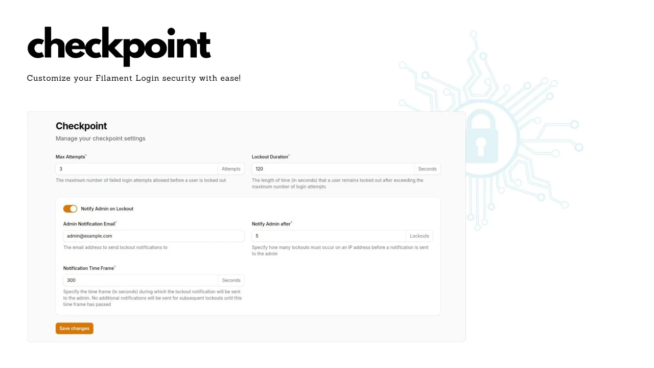 Checkpoint plugin screenshot