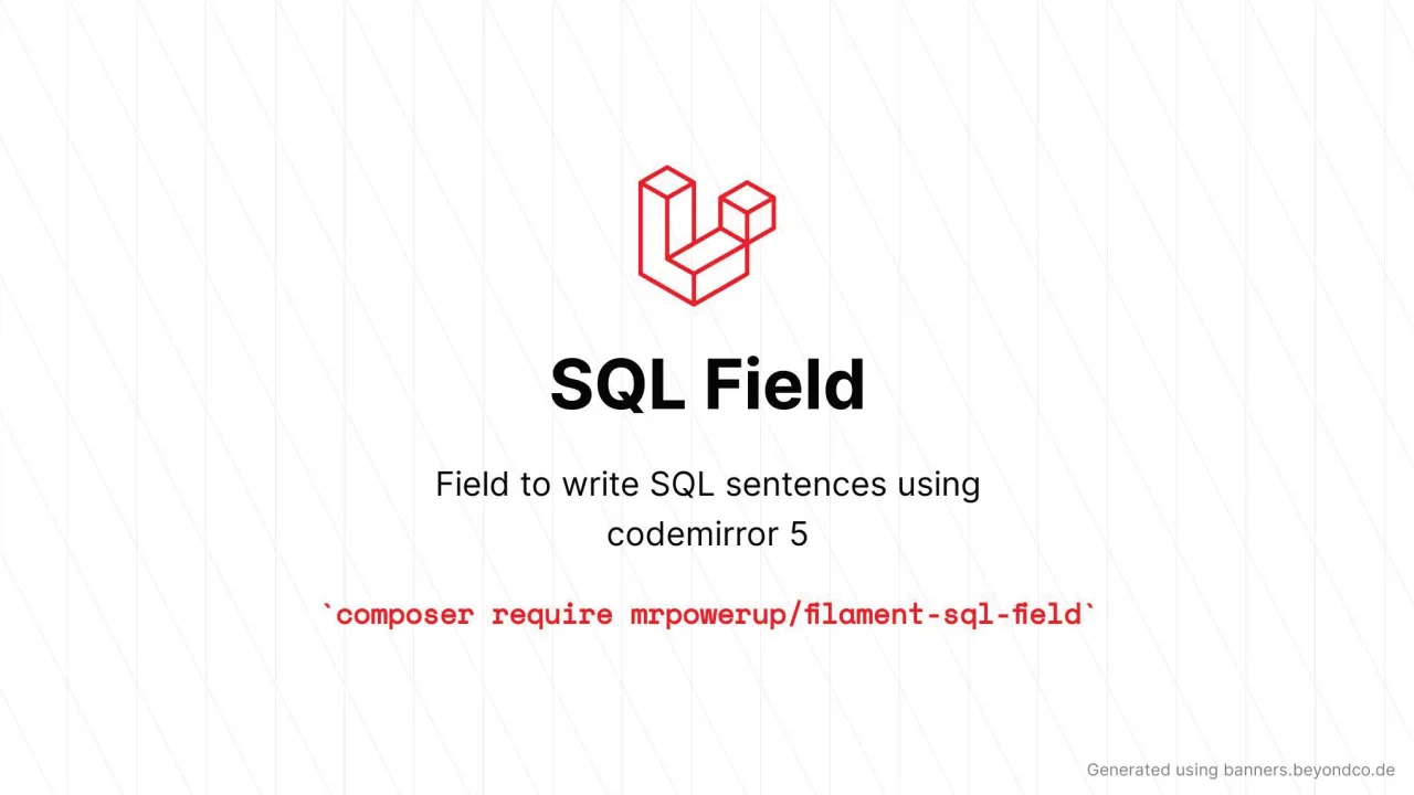 SQL Field plugin screenshot