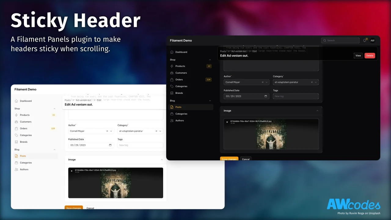 Sticky Header plugin thumbnail