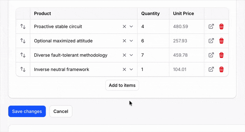 Compact Table Repeater Screenshot