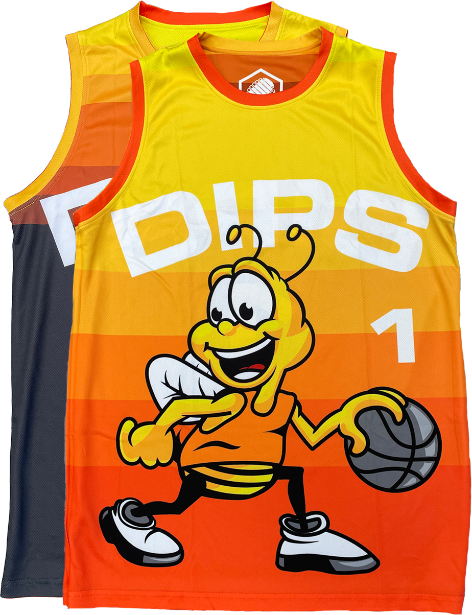 Custom Sublimated Reversible Crew Neck Youth Basketball Jersey