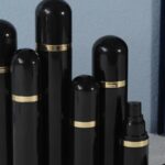 Capsule Shape Black Bottle
