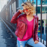 Red Faux Leather Jacket Men’s