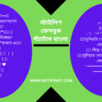 স্টাইলিশ ফেসবুক স্ট্যাটাস: নিজের ভাবনা প্রকাশের অনন্য স্টাইল