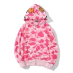 Pink BAPE Hoodie A Bold Fusion of Streetwear and Style