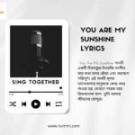 You Are My Sunshine Lyrics: ভালোবাসা ও আবেগের চিরন্তন সুর