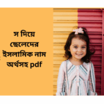 স দিয়ে ছেলেদের ইসলামিক নাম অর্থসহ PDF – সম্পূর্ণ গাইড