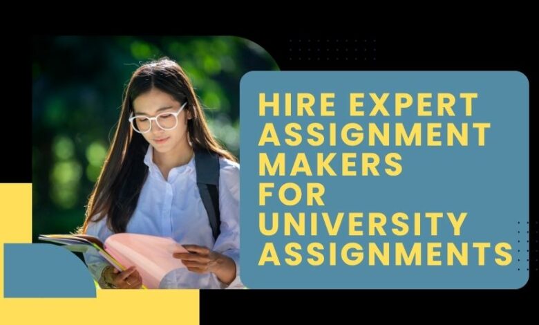 Hire Expert Assignment Makers for University Assignments