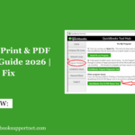 QuickBooks Print & PDF Repair Tool Guide 2026 | Full Fix