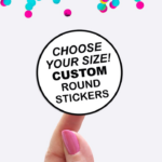 Custom Round Stickers for Brand Impact