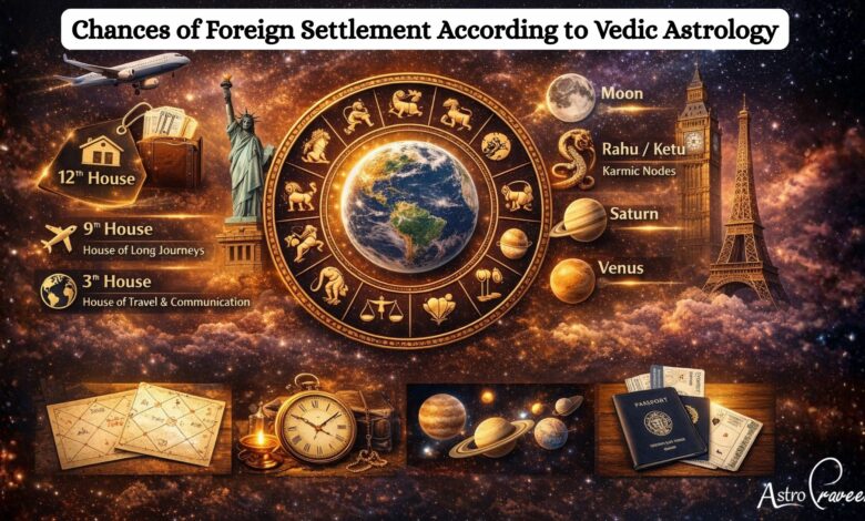 Chances of Foreign Settlement According to Vedic Astrology – 2026