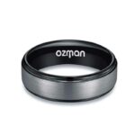 Elevate Your Look with a Tungsten Ring Featuring Rose Gold Inlay