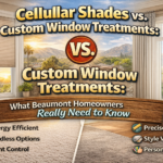 Cellular Shades vs. Custom Window Treatments: What Beaumont Homeowners Really Need to Know