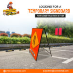 Temporary Signboard For Safe And Controlled Road Use