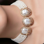 Turkish-Inspired Pearl Choker Set – Elegant & Royal