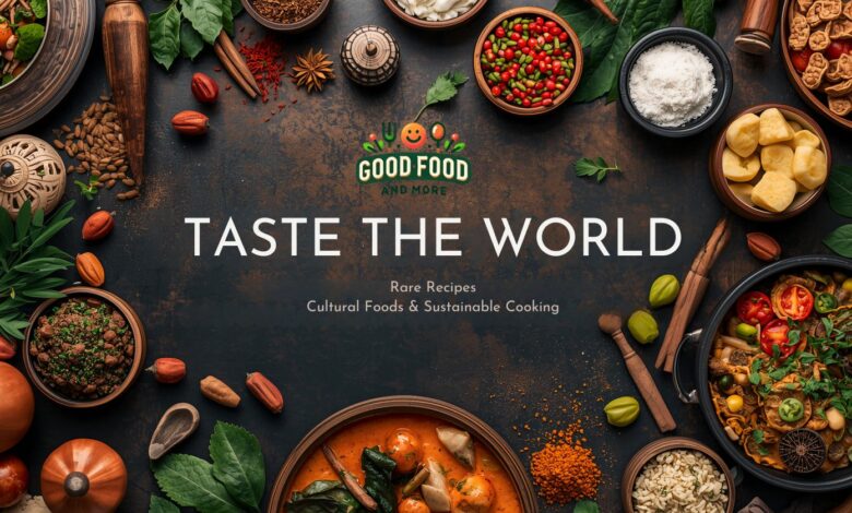 Taste the World: Rare Recipes, Cultural Foods & Sustainable Cooking
