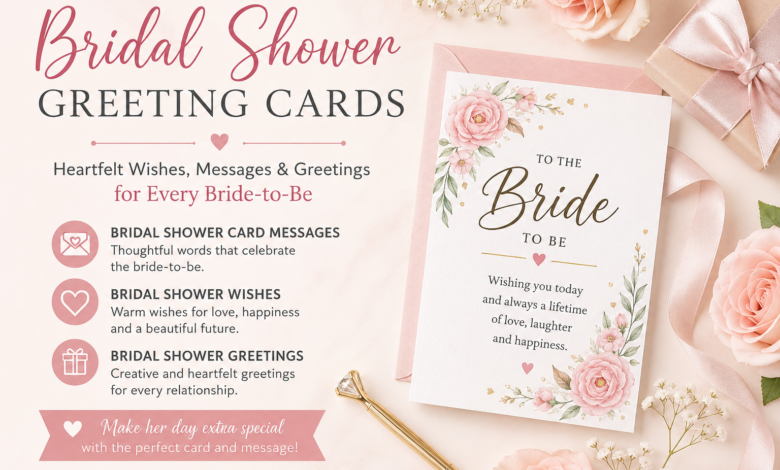 Bridal Shower Greeting Cards: Heartfelt Wishes, Messages & Greetings for Every Bride-to-Be