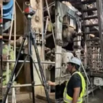 Precision Laser-Based Levelling & Parallelism Inspection of 60 Mtr Paper Machine