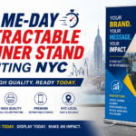 Same-Day Retractable Banner Stand Printing NYC
