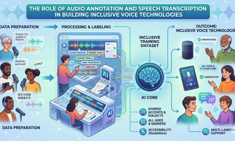 The Role of Audio Annotation and Speech Transcription in Building Inclusive Voice Technologies