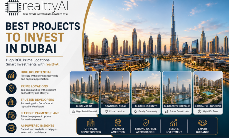 Best Projects to Invest in Dubai | High-ROI Property Investments by realttyAI