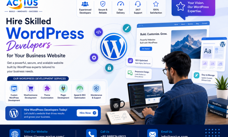 Hire Skilled WordPress Developers for Your Business Website