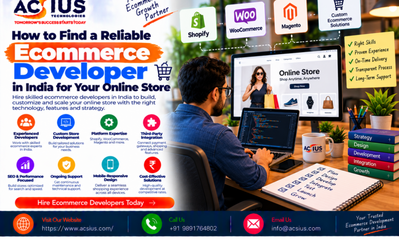 How to Find a Reliable Ecommerce Developer in India for Your Online Store