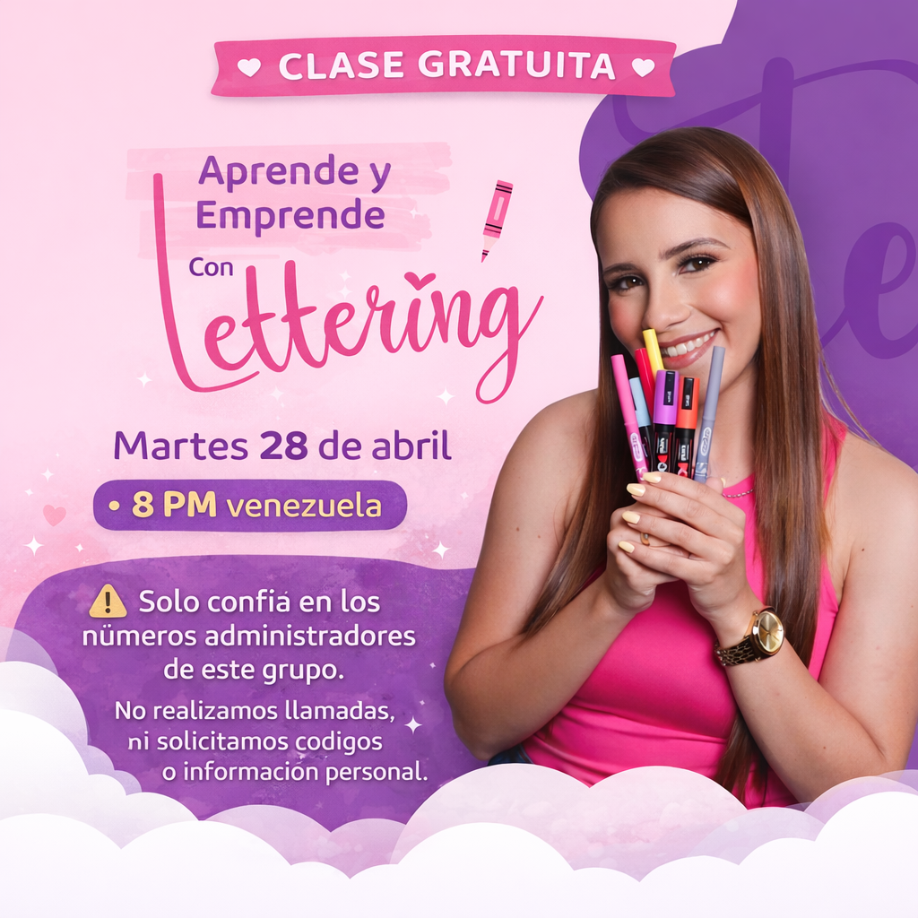 Imagen de la campaña: 🎨EVENTO ONLINE - APRENDE Y EMPRENDE CON LETTERING (org)