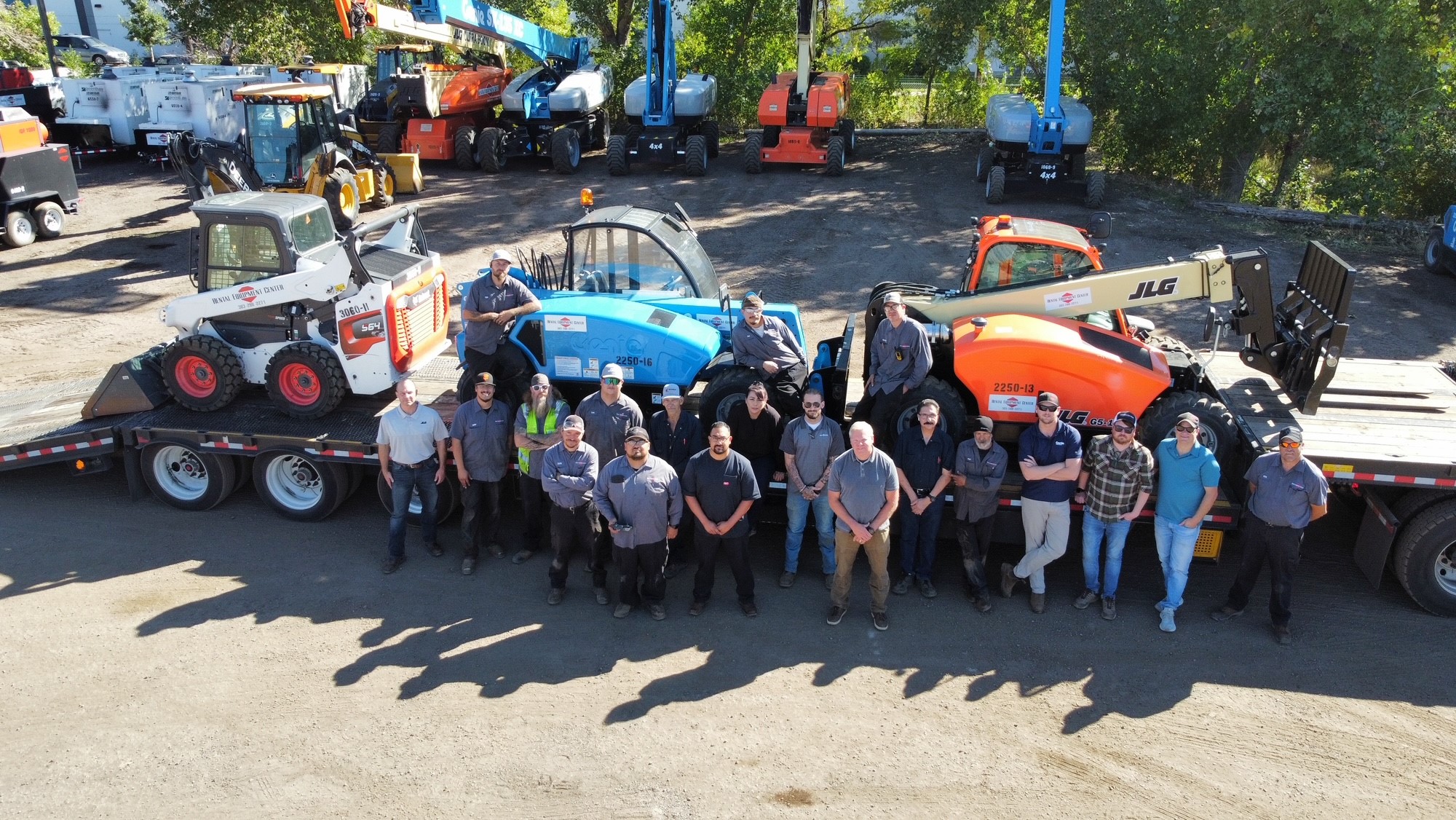 Denver team with some of the equipment
