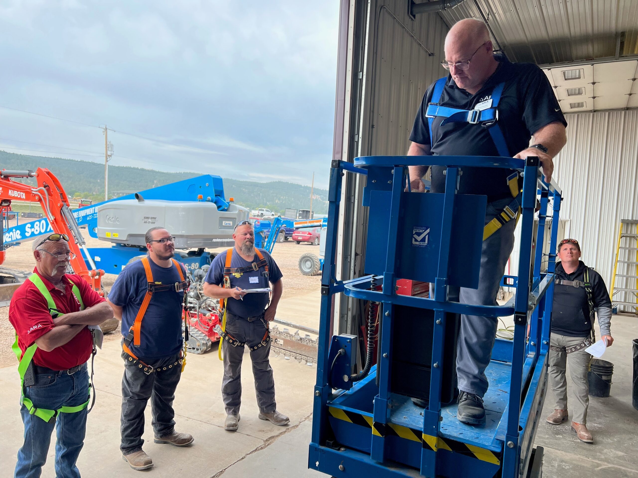 ARA Certified MEWP Train-the-Trainer session hosted at Rushmore Equipment in Sept. 2022