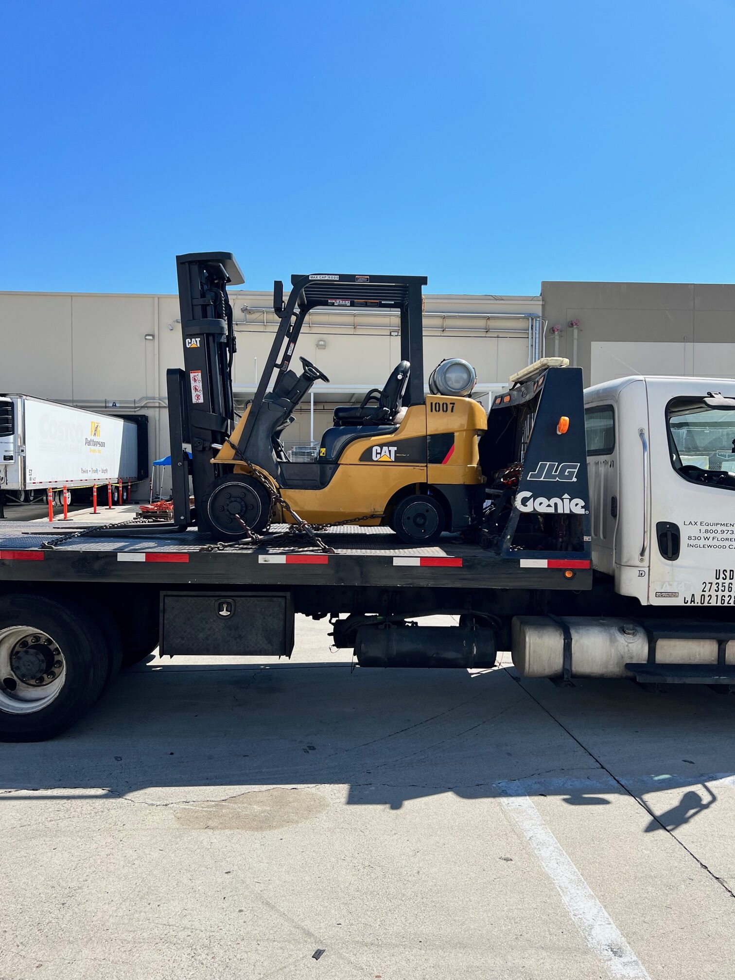 Stolen forklift