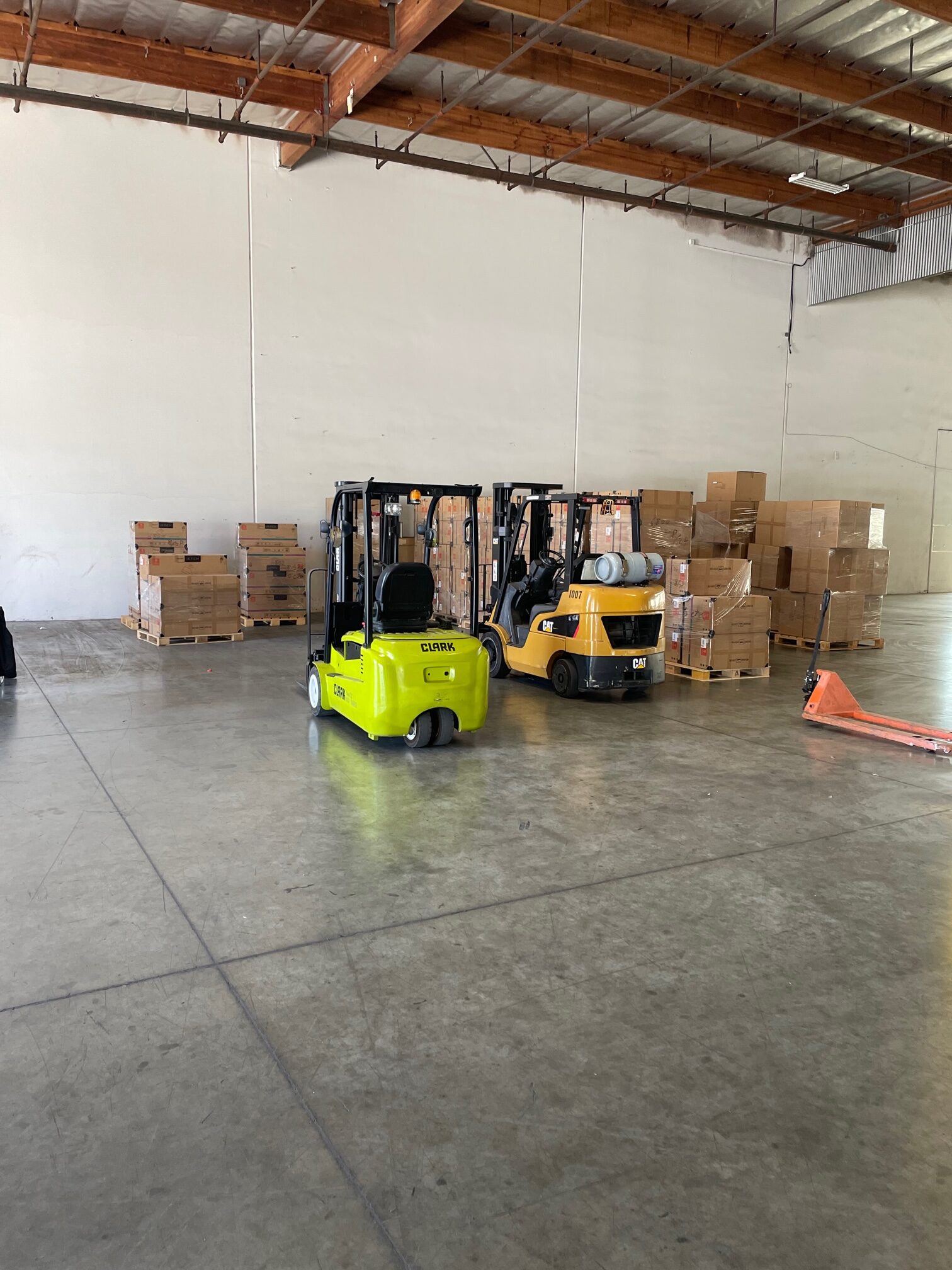 Stolen forklifts