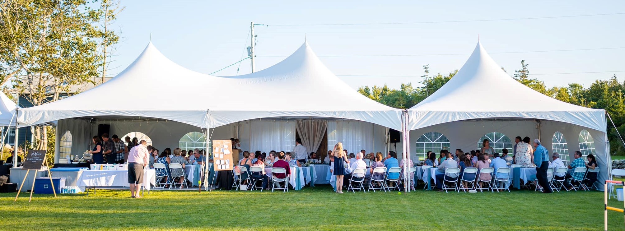 A Mile East Productions tented event