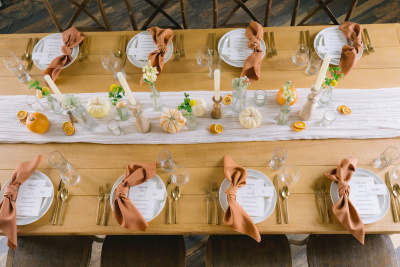 The Marlo tablescape offered by A Classic Party Rental