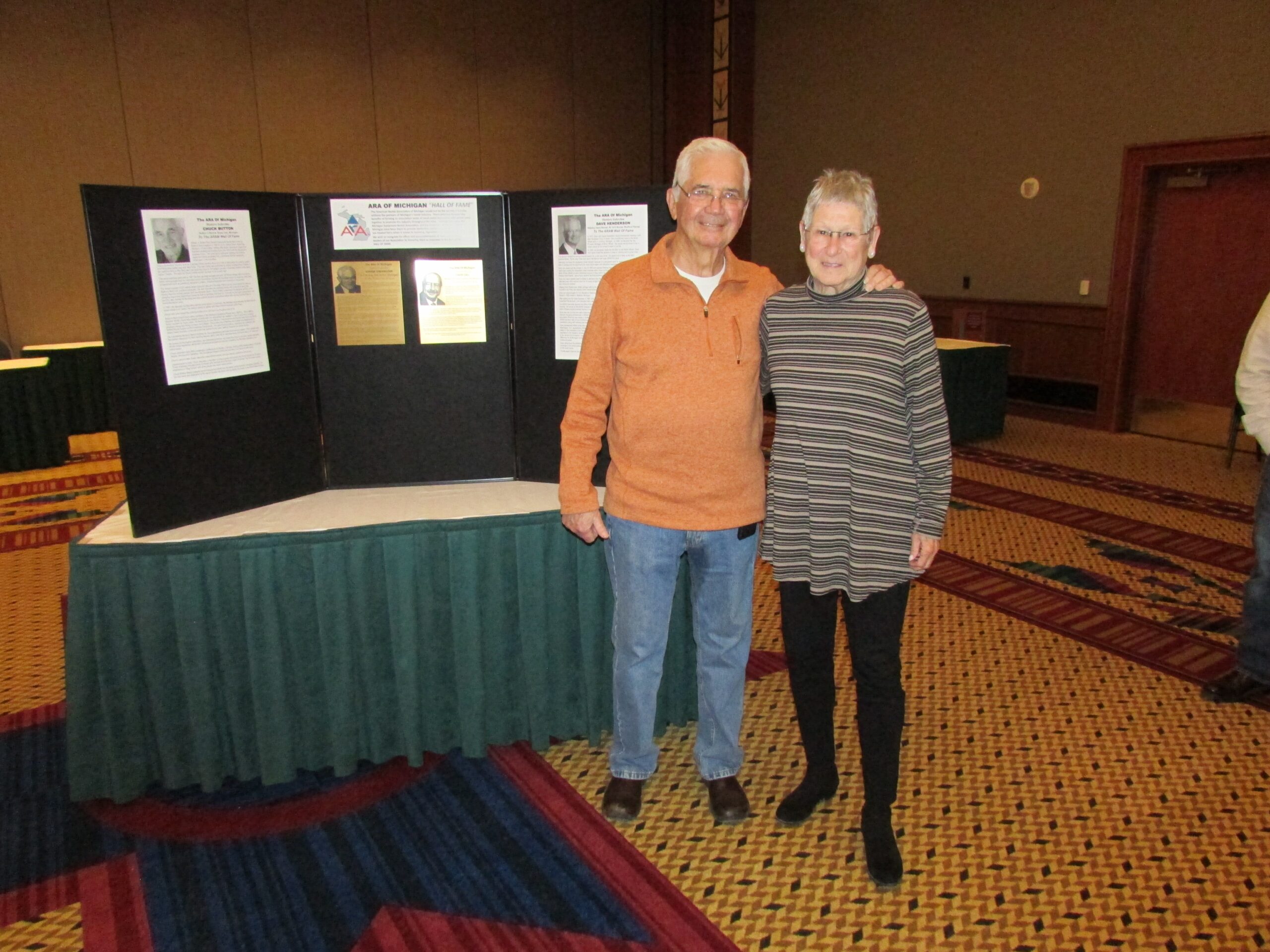 David and Jayne at the ARA of Michigan Rental Hall of Fame induction ceremony