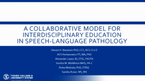 A Collaborative Model for Interdisciplinary Education in Speech-Language Pathology: The Time Is Now