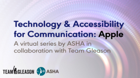 Technology & Accessibility for Communication: Apple