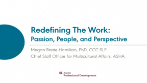 Redefining the Work: Passion, People, and Perspective