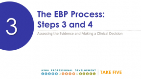 Evidence-Based Decision-Making Series: EBP Basics and Tools for Practicing Clinicians 1.3