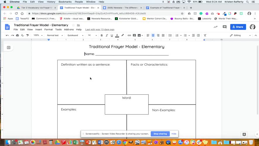 frayer model annotation explanation frayer model reading comprehension