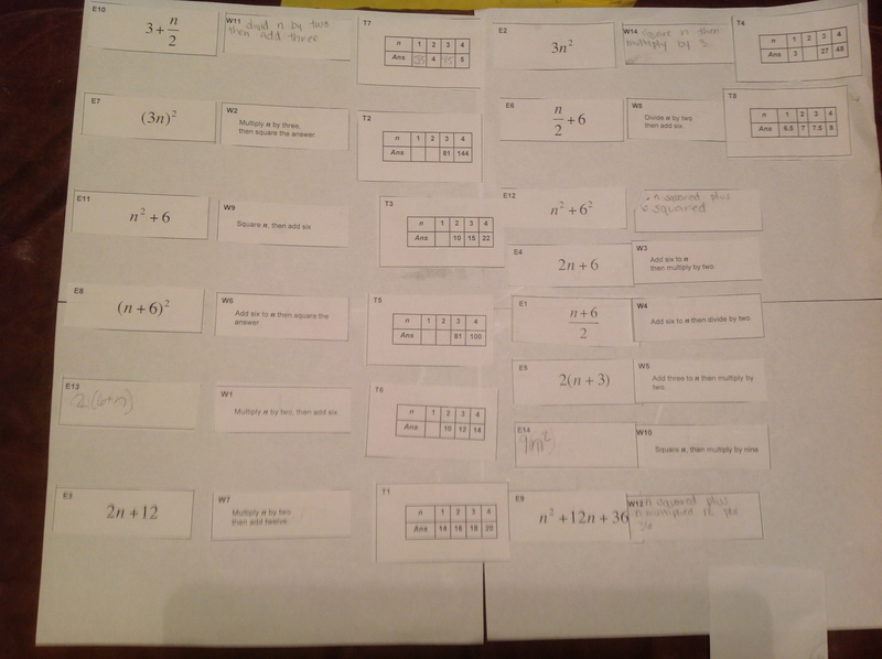 Eighth grade Lesson Equivalent Expressions - Formative Assessment